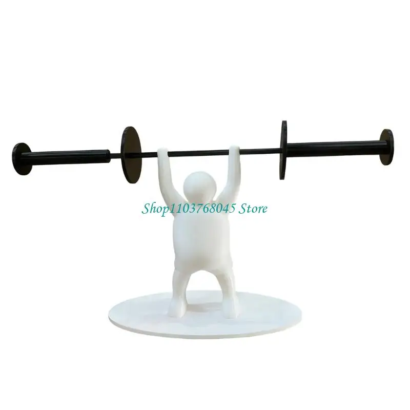 R53F Unique Weightlifters Tissue Holder 3D Printed Realistic Durability for Bathroom Decoration Compacts