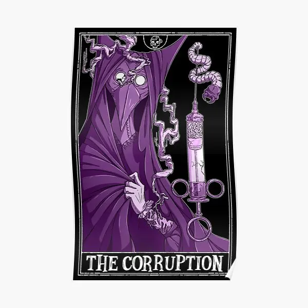 The Corruption Tarotesque Dark  Poster Room Funny Painting Modern Art Mural Vintage Print Decor Picture Decoration Wall No Frame