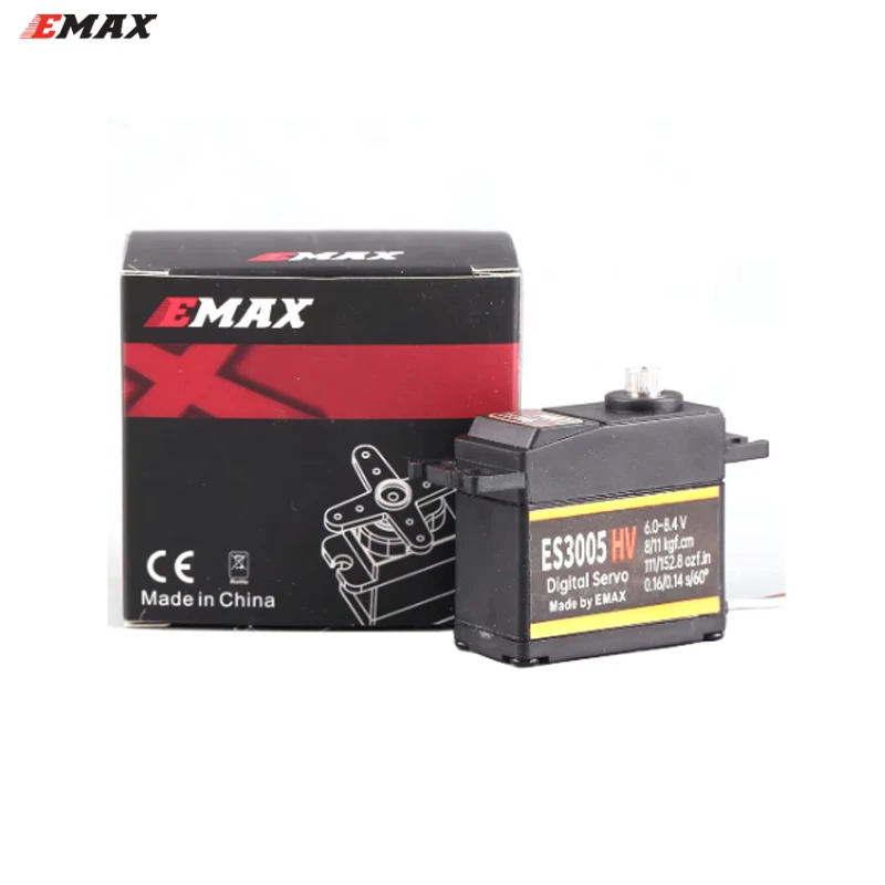 高電圧金属ギア,デジタルサーボ,万能,rc固定翼,450 550ヘリコプター部品,emax es3005 hv es3005hv,43g