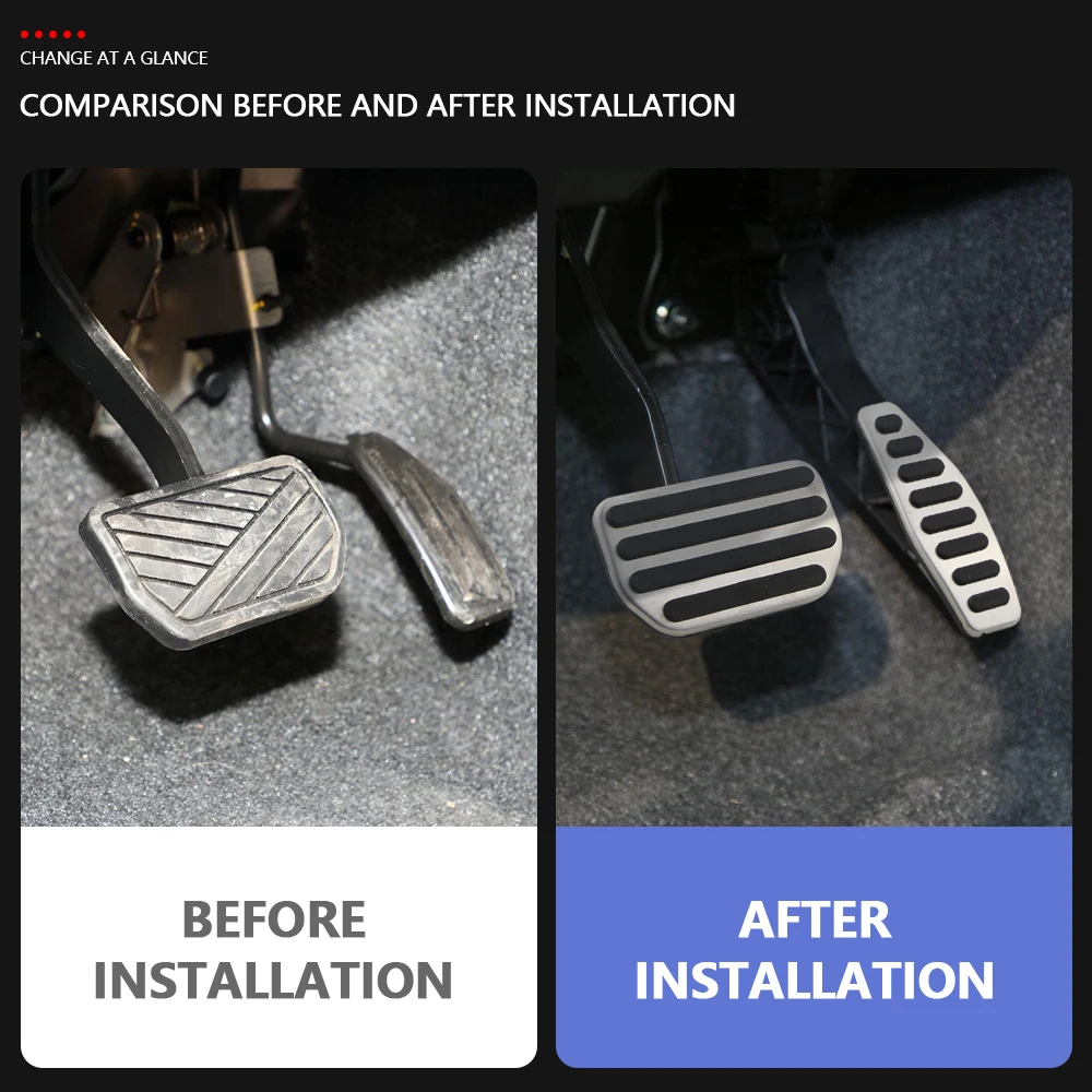Auto pedal auflagen für suzuki jimny jb74 jb64 2019 2020 2021 2022 bei mt Gas brems pedale decken Teile Edelstahl zubehör ab – Detail 2