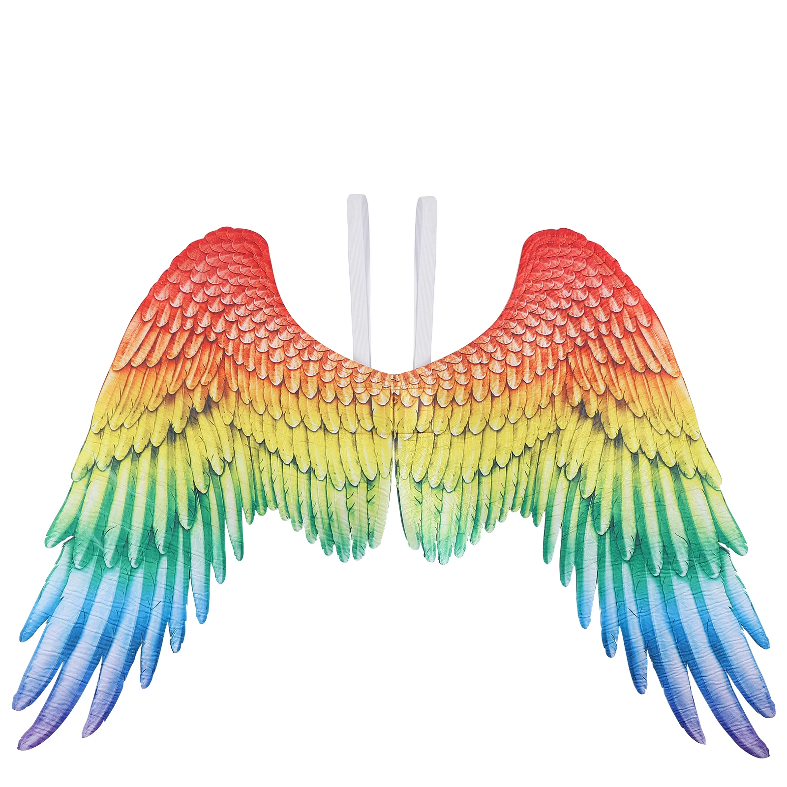 

Rainbow Wings Colorful Angel Wing Costume Kids Adults Feathered Carnival Clothing Child Costumes Stage Performance Party