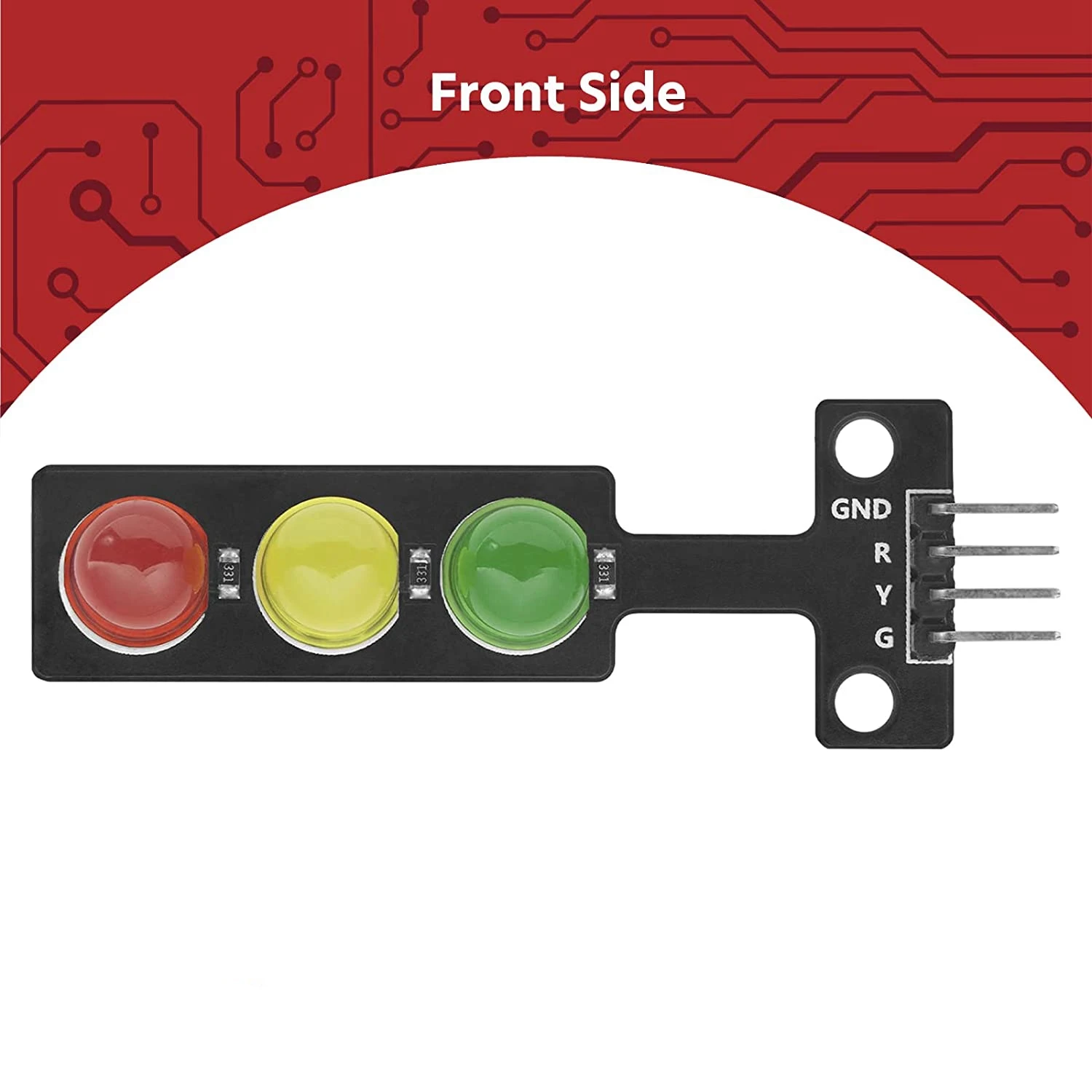 5x LED Traffic Light Module DIY Mini Traffic Light 3.3-5V Compatible with for