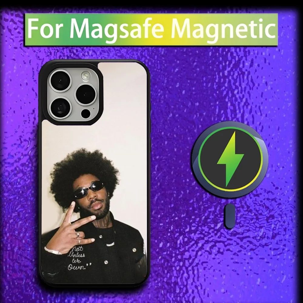 Singer B-Brent F-Faiyaz Phone Case For iPhone 16,15,14,13,12,11,Plus,Pro,Max,Mini Magsafe Magnetic Wireless Charging