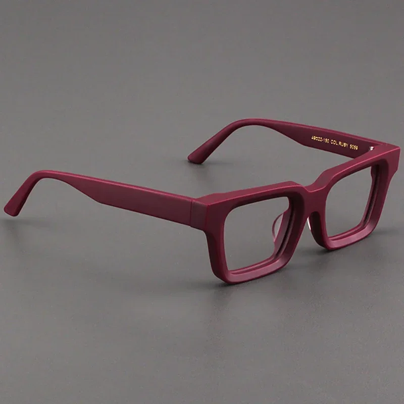 

Matte mirror frame female square board retro thick wide edge black frame large face eyeglass frame male