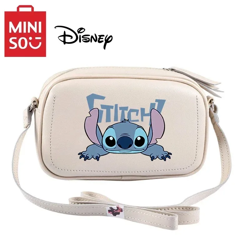 Disney Series Cartoon Cute Stitch Crossbody Bag Printed Camera Small Square Portable Anime Bag High-capacity Shoulder Bag Gift