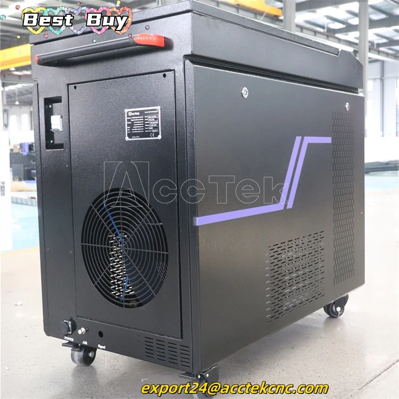 Powerful Pulse Laser Rust Removal Machine 500W 1000W 2000W Double Wobble Hand-Held Fiber Laser Cleaning Machine for Metals