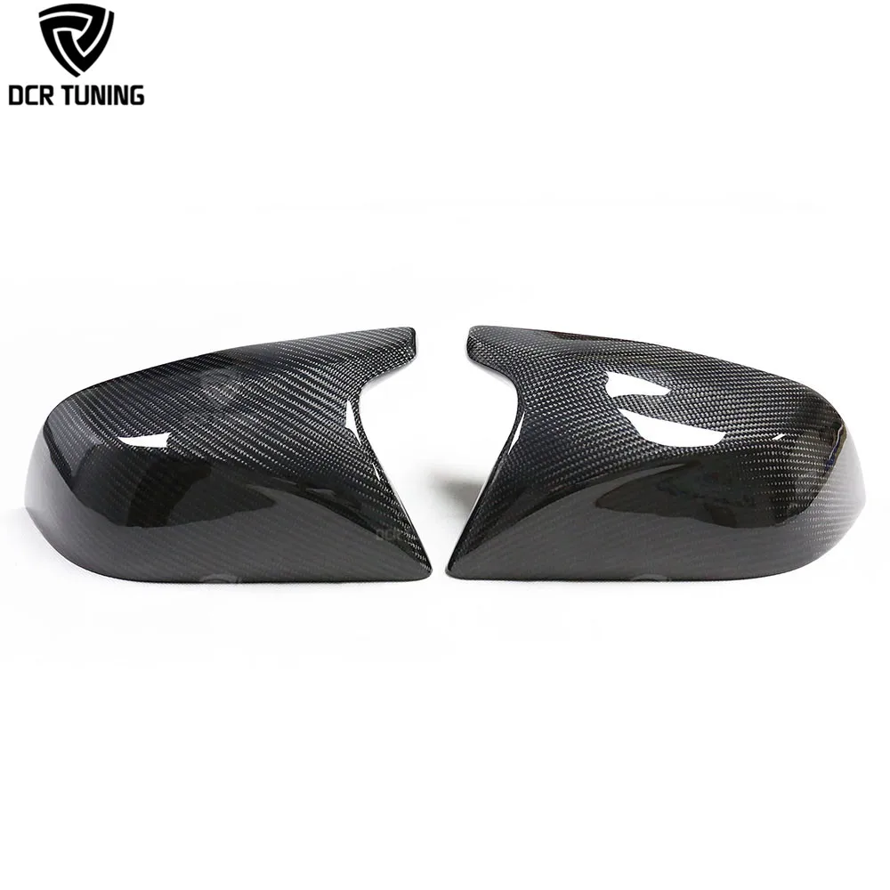 M Style Glossy Black Carbon Fiber Mirror Shell for Tesla Model 3 2016+ Door Mirror Cover Replacement