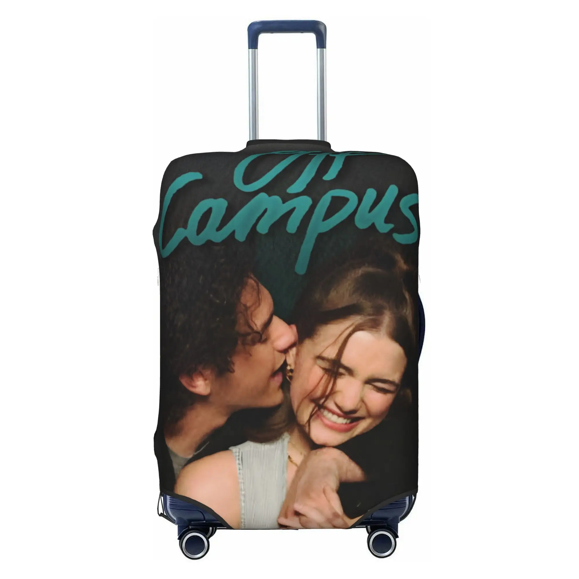 Custom Offs Campuses Luggage Cover Protector Cute Romantic Comedy Travel Suitcase Covers for 18-32 Inch