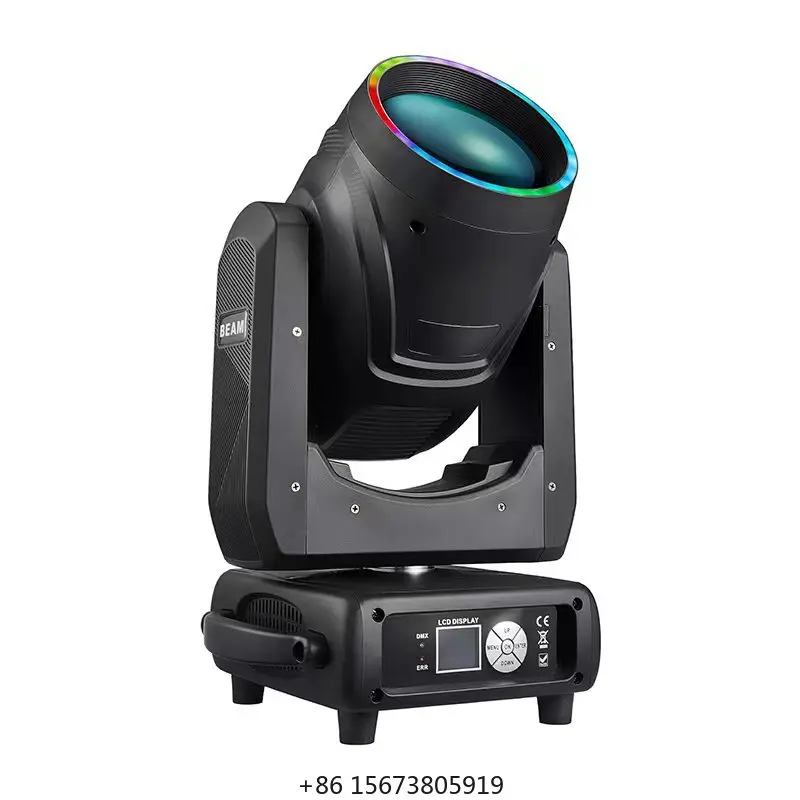 QSE Lighting 320W RGB LED Moving Head Light with DMX512 Control  Rated for Stage Concert DJ Outdoor Use