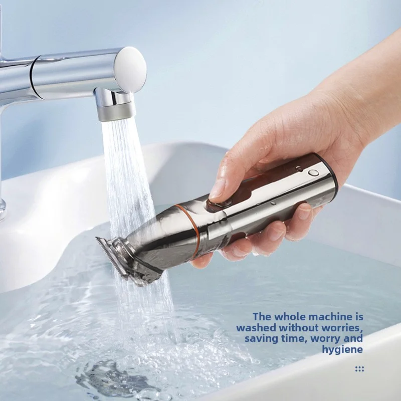 Waterproof Electric Shaver Home Men's Hair Clipper Multi Functional Electric Push Clipper Nose Hair Trimmer Set