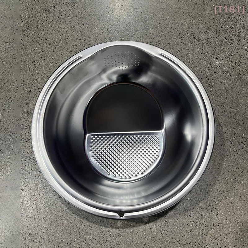 

[E] Rice Washer Strainer Bowl Stainless Steel Rice Washing Bowl Rice Sieve Colander Fruit And Vegetable Strainer Kitchen Tools