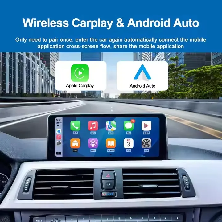 Akcesoria samochodowe Interfejs multimedialny 10,25 cala Nawigacja F30 dla EVO 2018-2019 Ekran Carplay