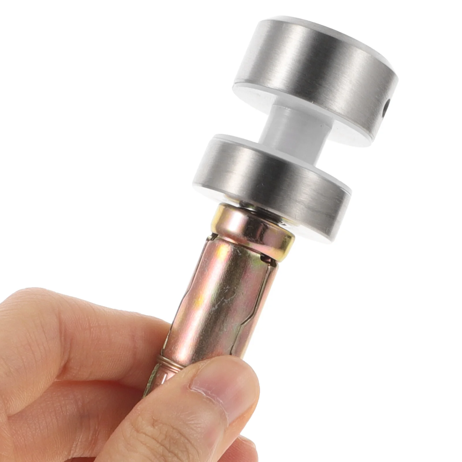 مسامير المواجهة الزجاجية الثقيلة الفولاذ المقاوم للصدأ ل درابزين الدرج شرفة قوس تثبيت الزجاج التجنيب كليب #6