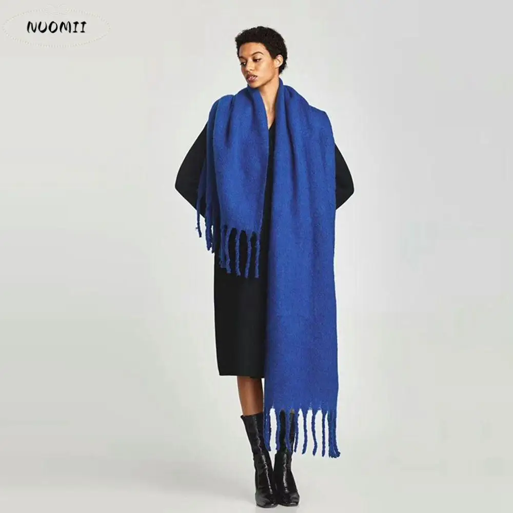 

Теплые шерстяные шарфы в стиле ретро, классические женские шарфы, аксессуары, однотонный шарф, накидки из пашмины, женские кашемировые шаль, кашемировые шарфы