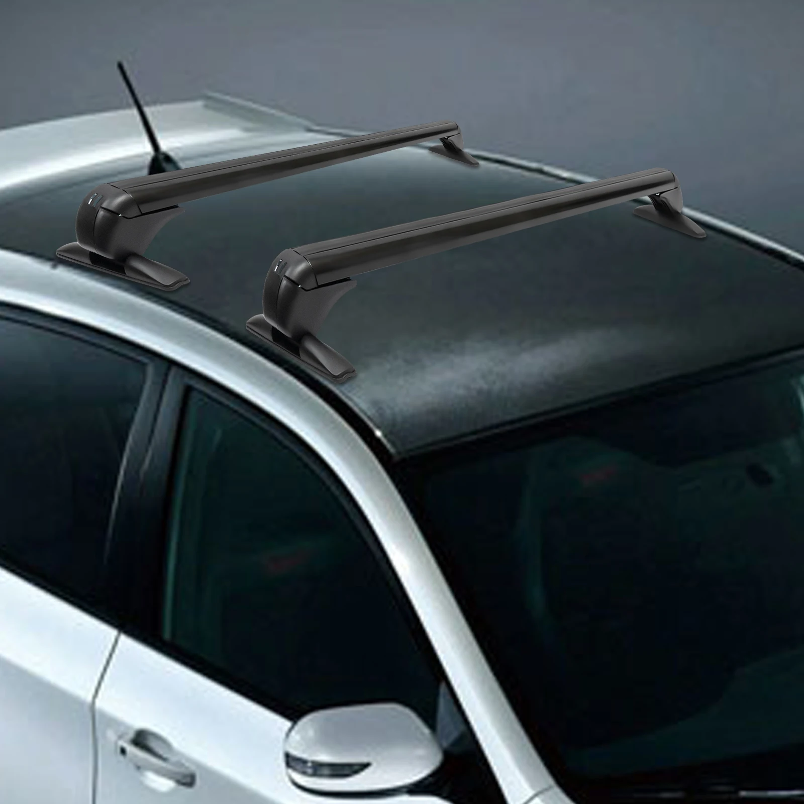 Universal Aluminum Car Roof Rack Lockable & AdjustableRoof Rack Cross Bar Professional Automobiles Parts Accessories