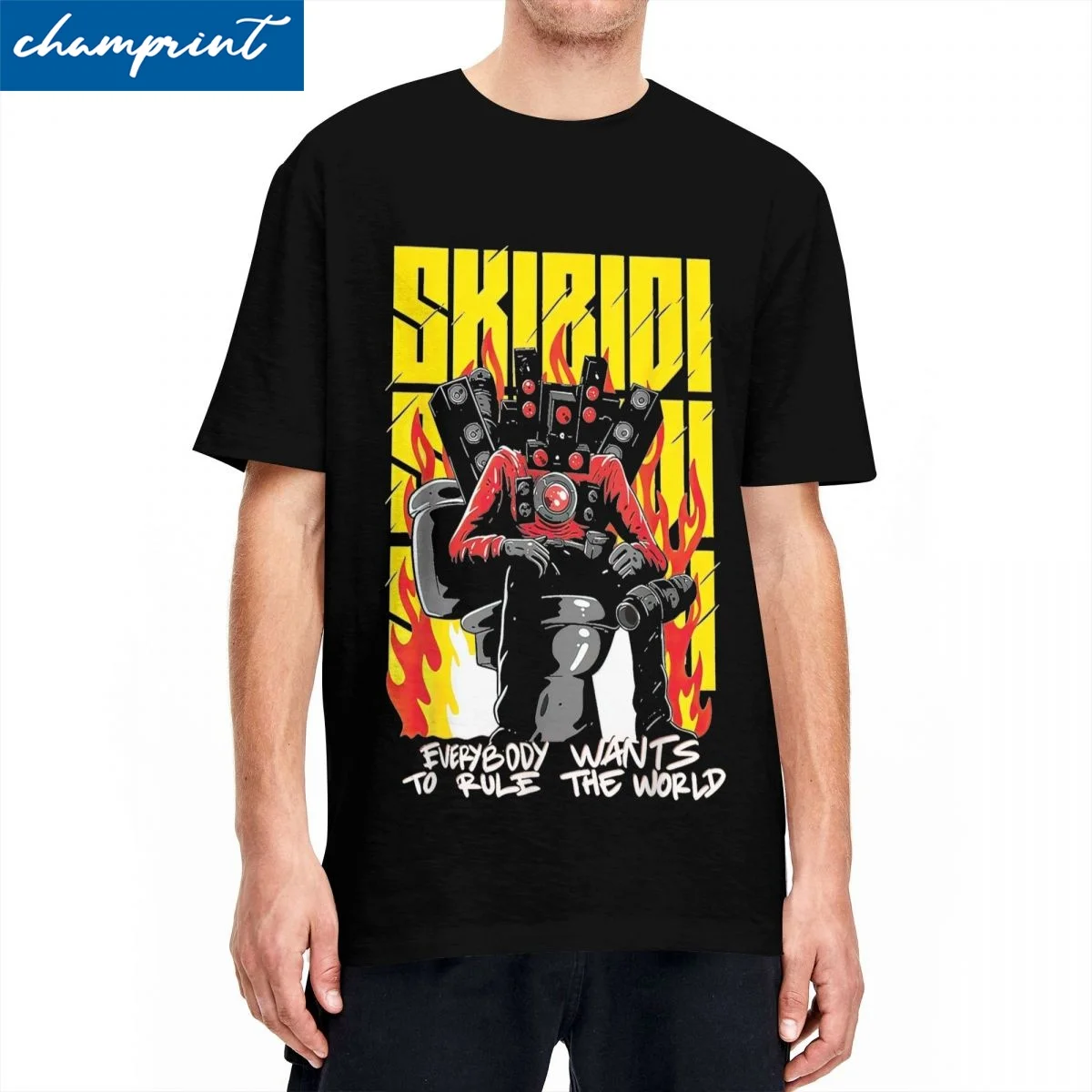 Skibidi Toilet Costume T Shirt Men Women 100% Cotton Funny T-Shirts Round Neck Cameraman Speakerman TV Man Clothes Gift Idea