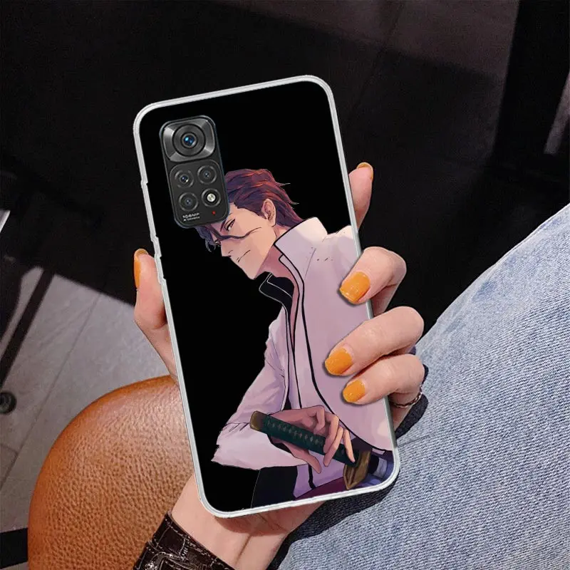 Bleach Aizen Sousuke Phone Case For Xiaomi Redmi Note 12 12S 13 11 11S 11T 10 11E Pro Plus 10S 9 9S 9T 8 Coque Shell Cover Case 