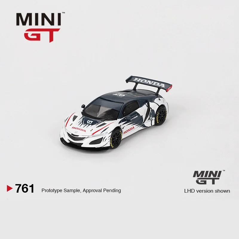 

Diecast MINIGT 1:64 Scale Honda NSX GT3 EVO 2023 761# Alloy Car Model Collectible Toy Gift Souvenir Display Ornament