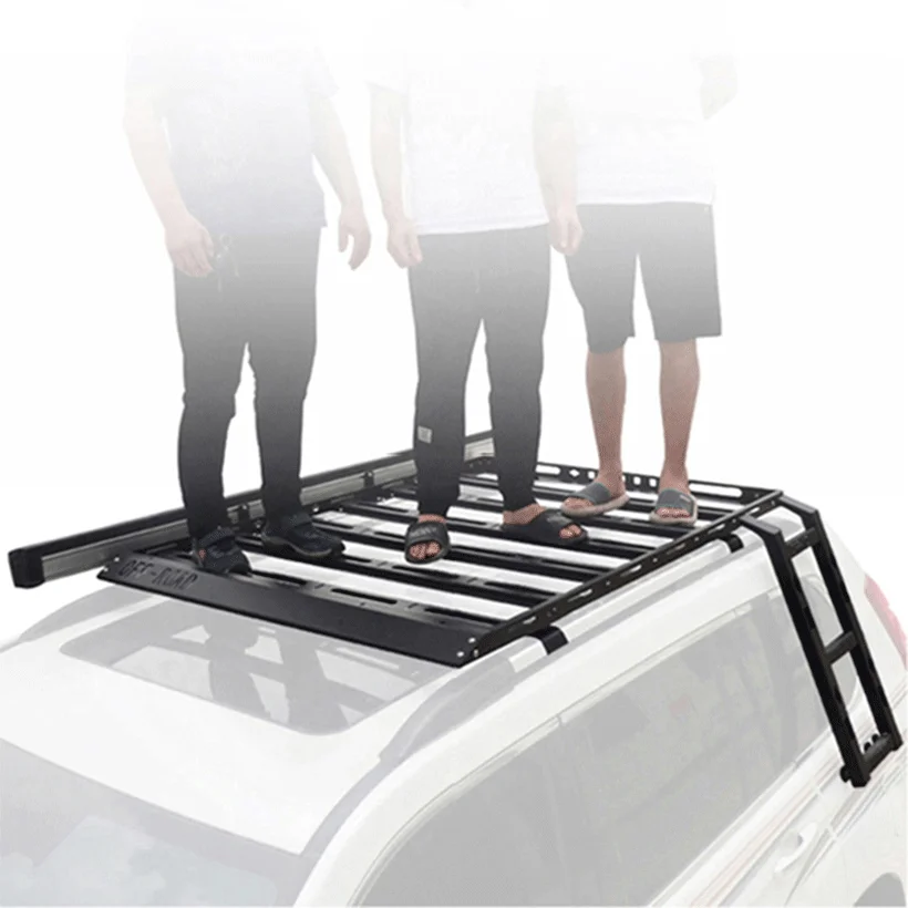 Suitable for pickman/yep roof rack platm luggage frame travel  stainless steel + special thickening  ladder