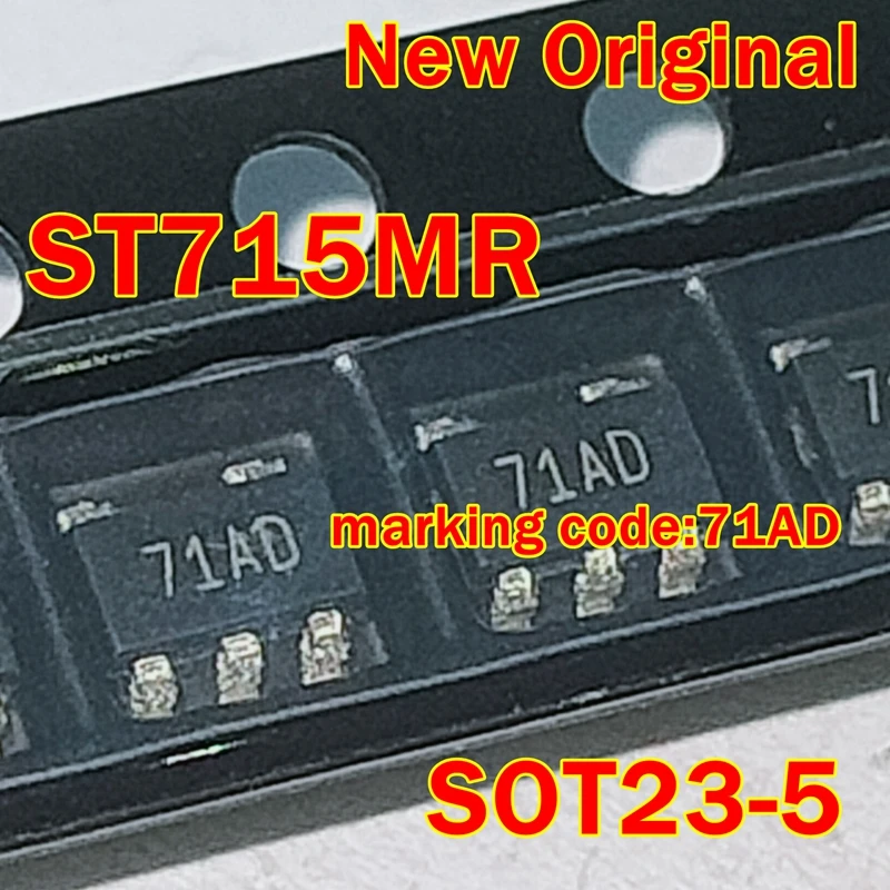 

1pcs to 100pcs ST715MR SOT23-5 marking code:71AD New Original High input voltage - 85 mA LDO linear regulator