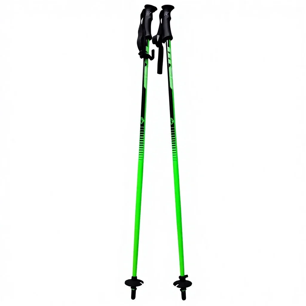 

Aluminum Alloy Off-road Ultra Light Ski Poles Rubber Grip Winter Sports Skiing