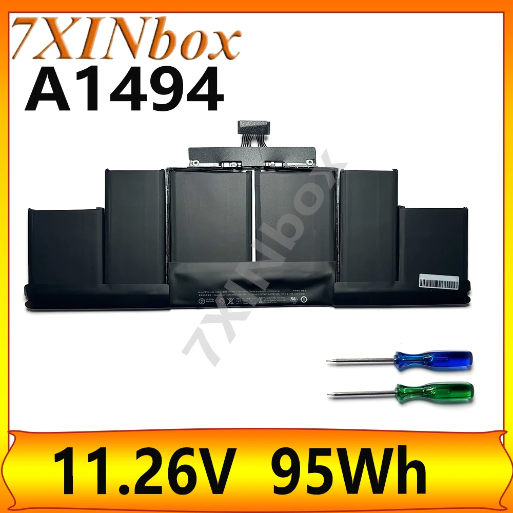 

7XINbox A1494 95Wh 11.26V Battery For Apple Macbook Pro 15" Inch Retina A1398 Late 2013 Mid 2014 ME293LL/A ME874LL/A GXA2LL/A