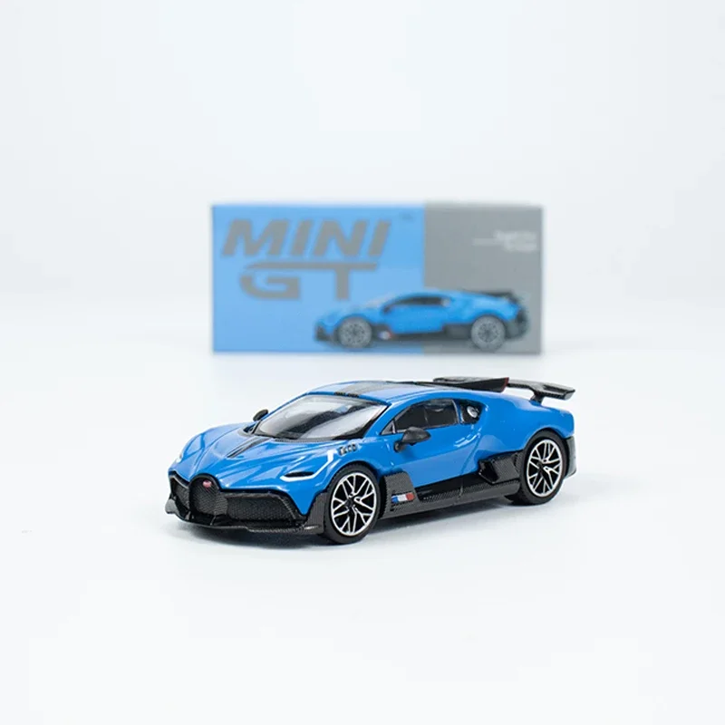 Mini Gt 1:64 Model Auto Divo-Legering Gegoten Sportwagen-Blauw #601