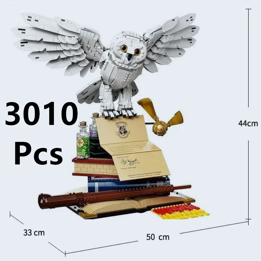 3010 قطعة من مكعبات البناء المعمارية للطيور القابلة للجمع؛ تجميع الموديل 76391؛ لعبة الطوب التذكارية؛ مجموعة هدايا للأطفال