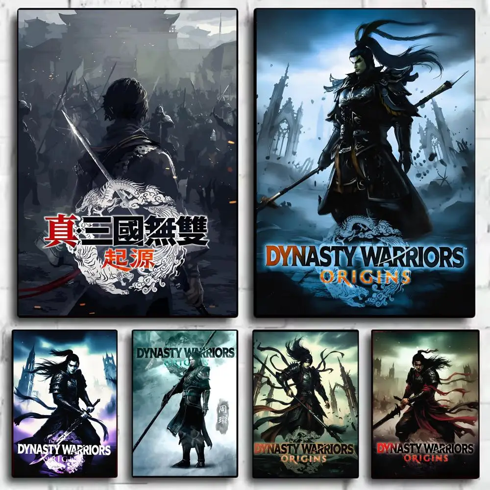 Dynasty W-Warriors Origins Poster HD Wall Stickers Mural Self-Adhesive Decals Home Decor Bedroom & Living Room Gift Idea