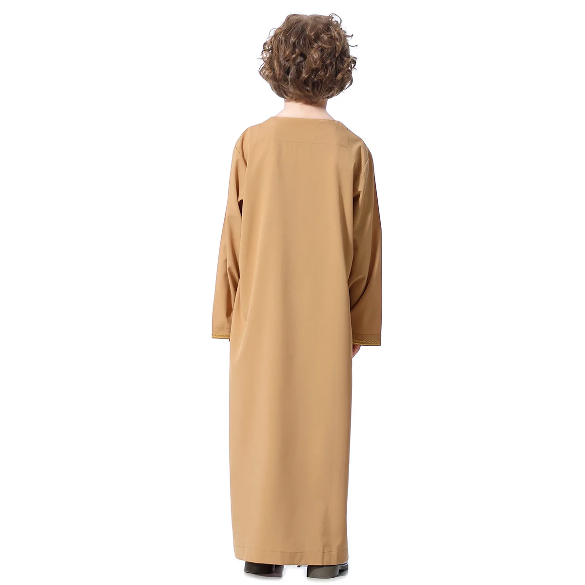 Hidżab Abayas Abaya dubaj chłopcy naszywane patchworkowe Jilbab Khimar turcja Ramadan ubrania muzułmańskie Kaftan marokański Islam długa suknia