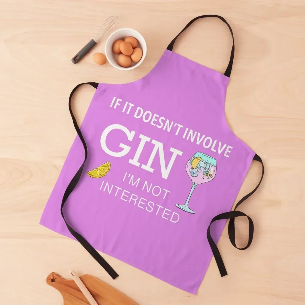 

Fun Gin Lovers design, The Gin Club, Apron Kitchens Woman Costume Waiter chef costume Apron