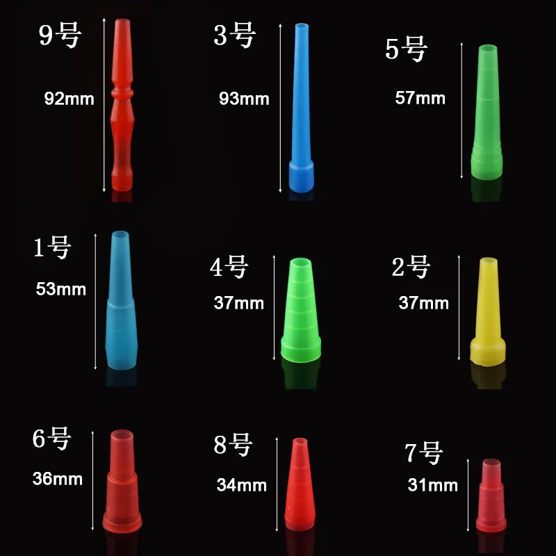 100pcs/lot Hookah Mouth Disposable Hookah Mouthpiece Colorful Plastic Mouthpiece Arabic Hookah Accessories Individually Packaged