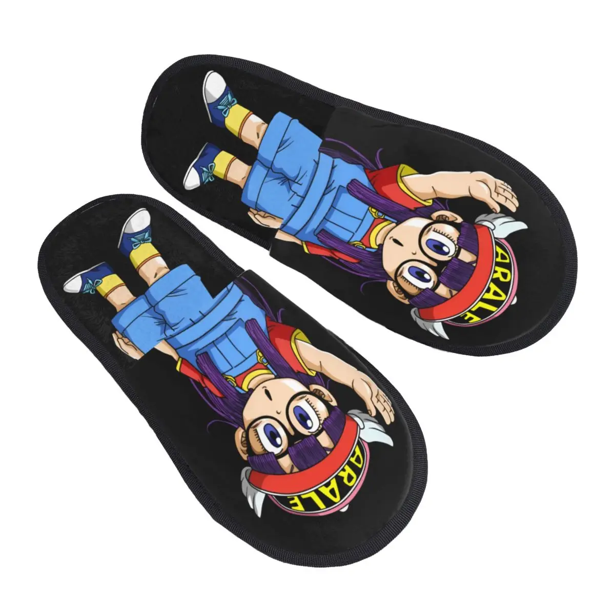 

Custom Dr S-Slump Arale Norimaki Soft Scuff With Memory Foam Slippers Women Manga Spa House Shoes