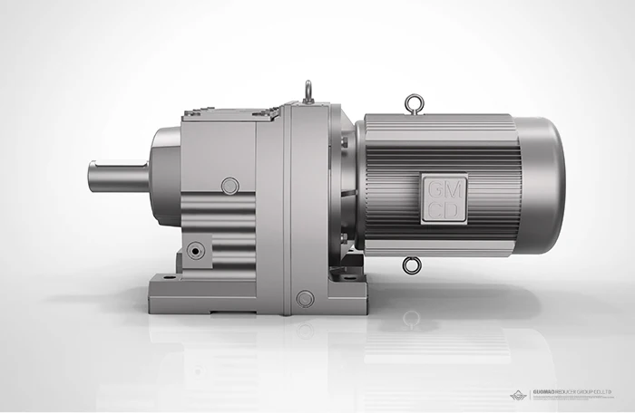 R RF97 107 jenis helical gearbox dengan 1 gear motor