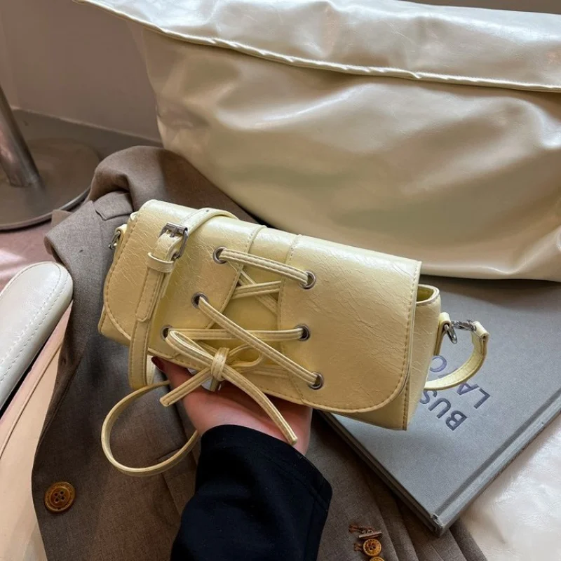 

Premium Leather Ladies Messenger Bag By Famous Designer - Women's Shoulder Handbag Elegant Crossbody Tote Classic