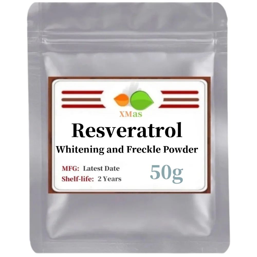 50-1000g 99.9% Resveratrol Powder, Antioxidant, Whitening And Freckle