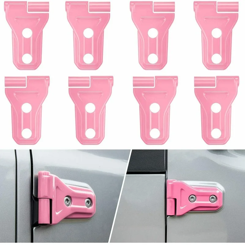 Exterior Accessories For Jeep Gladiator JT Car Door Hinge Protector Trim Cover Stickers Kit For Jeep Wrangler JL 2018+ Auto Part