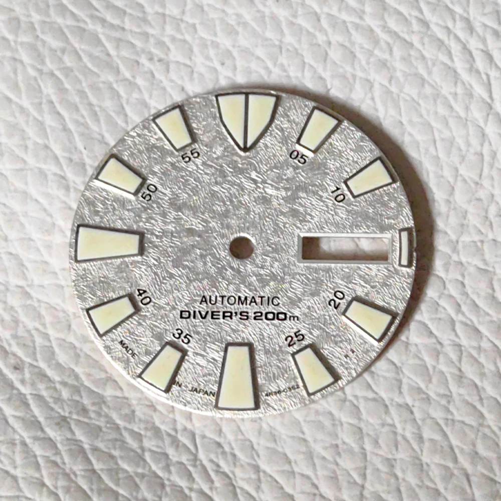 Customized Luminous Dial 28.5mm Watch Dial Fit For NH35 NH36 Movement SKX007 6105 Turtle Samurai Case Watch Face