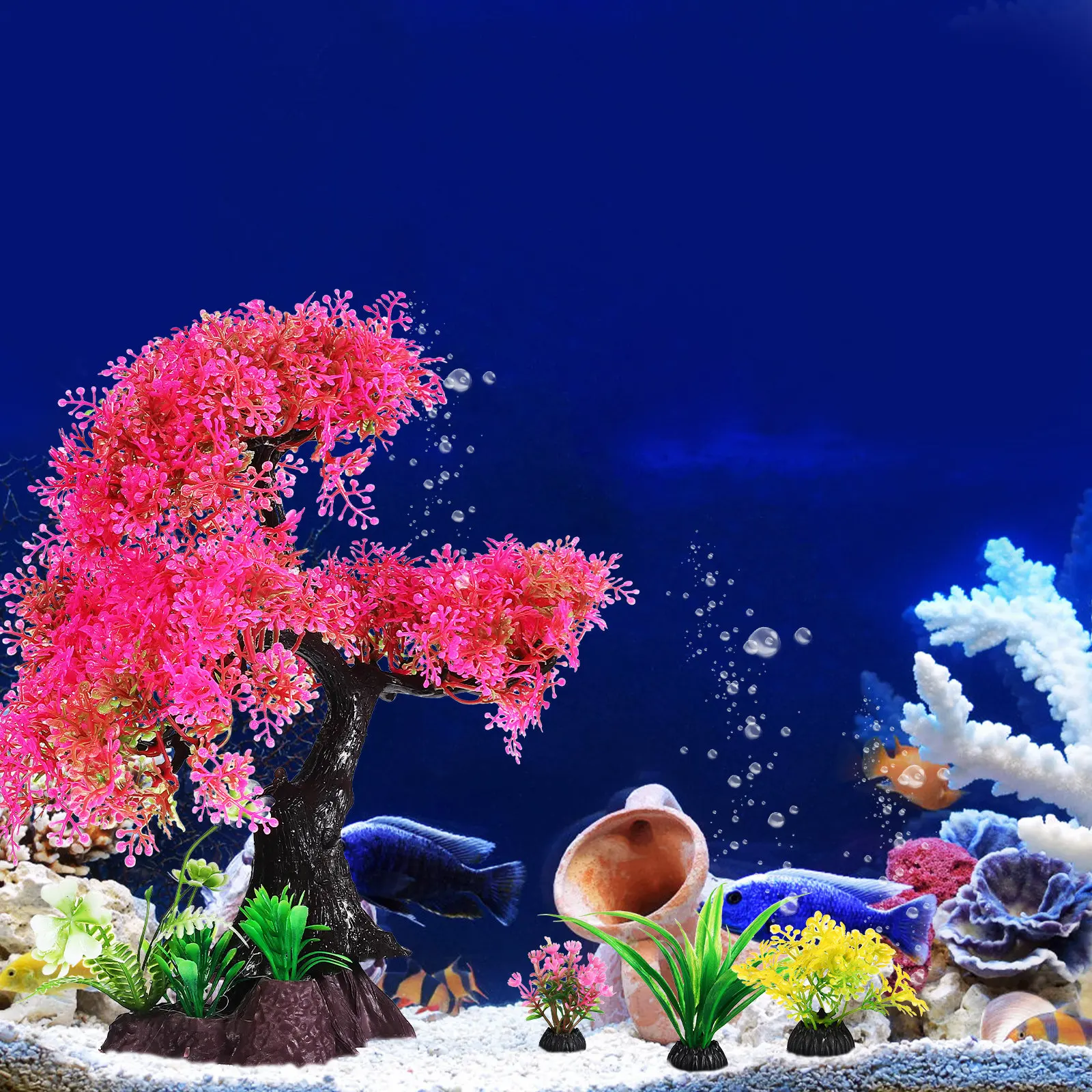 10 plantes artificielles réali - Aquarium Fish Low Maintenance avis et prix
