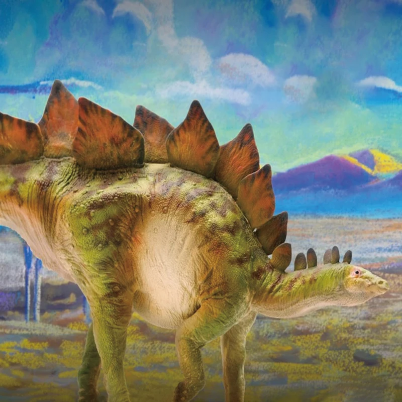 

Dinosaur King Model 14 Stegosaurus Growth Companion Action Figure Collection Toy For Children Decorative Static Animal Ornament