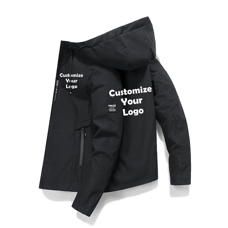 Customized New Fashion Men's Zipper Jacket and Coat Jacket and Outdoor Loading Casual Clothing Street Clothing