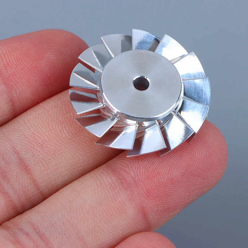 1Pcs Hair Dryer Parts 27mm Fan Blade Impeller CNC Machined High Precision Aluminium Impeller Repair Accessory