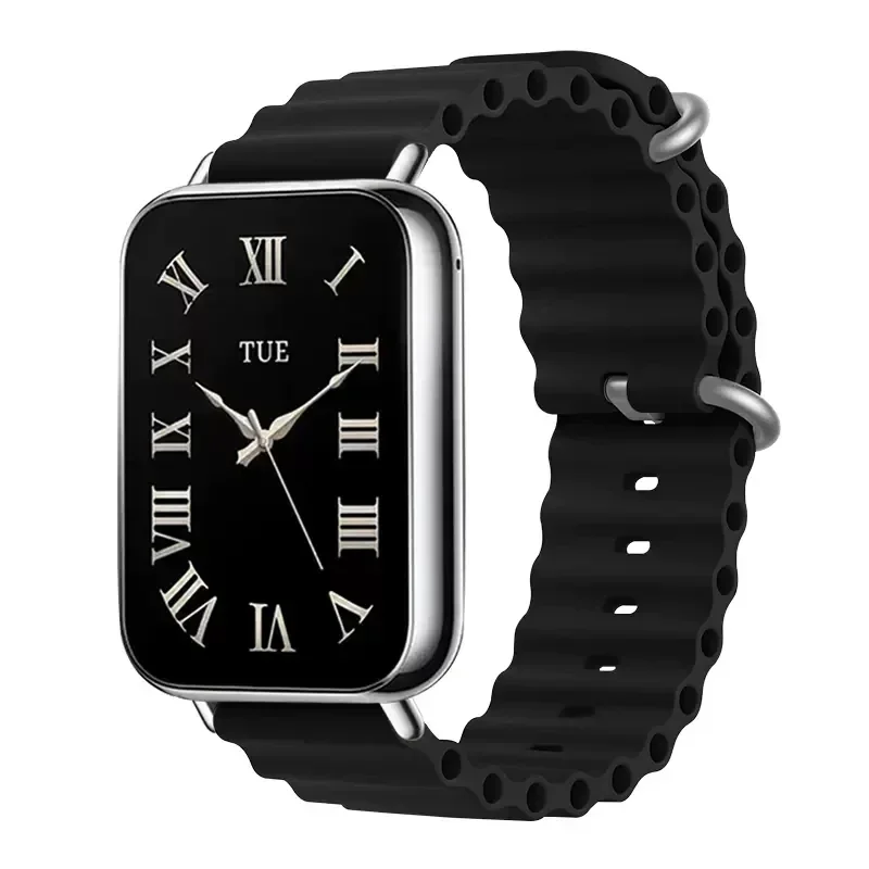 حزام سيليكون المحيط لساعة Xiaomi Redmi 4 5 سوار بديل معدني كوريا لملحقات فرقة Xiaomi Mi Band 8 Pro 9Pro