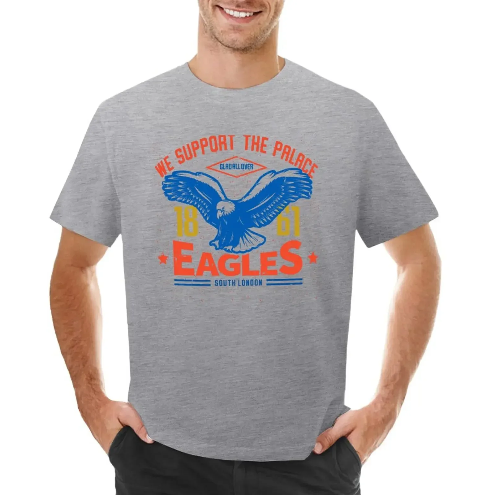 

Crystal palace EAGLES T-shirt tees heavyweights t shirts for men cotton