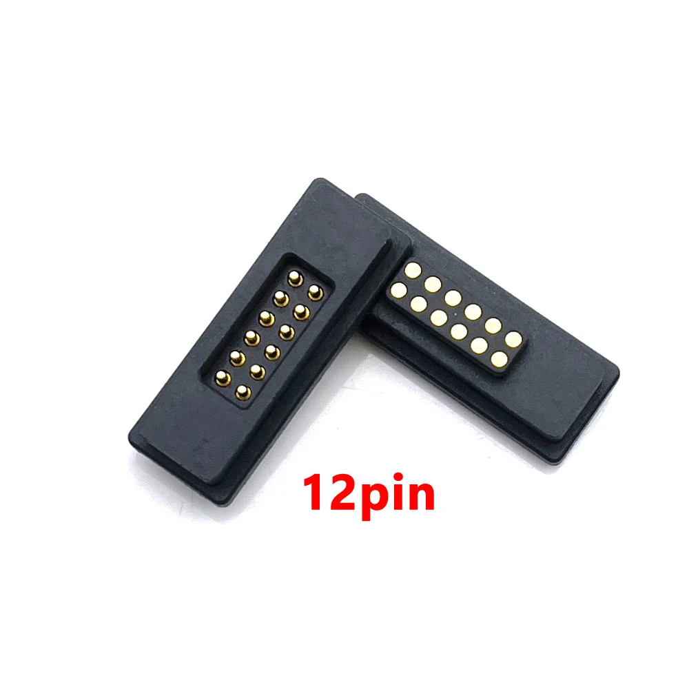 12Pin 2A waterproof high Current Magnet Suction Spring Pogo Pin Connector Male Female Probe DC Power Charging Magnetic Connector