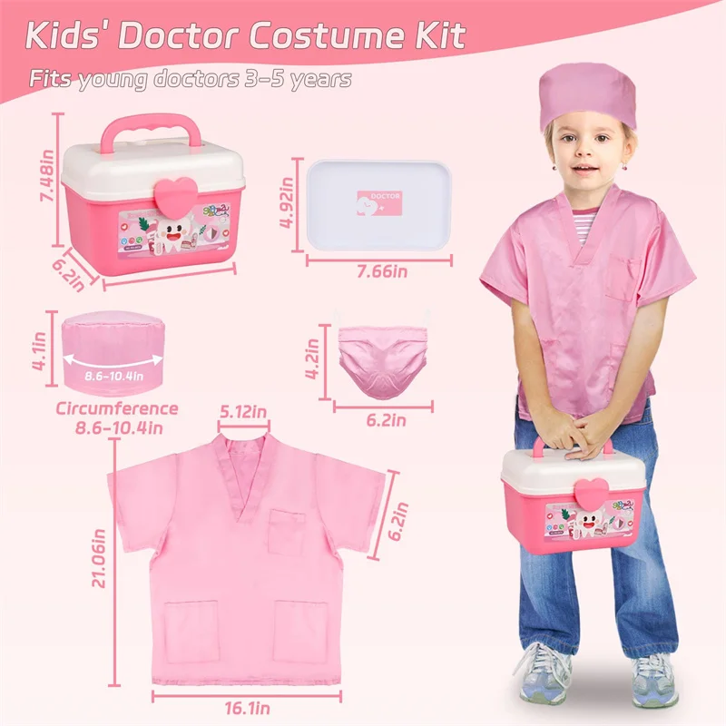 New Pretend Play Doctor Set Toys For Kids Simulation Dentist Kit Educational Gift Medical Toy For Boy Girl