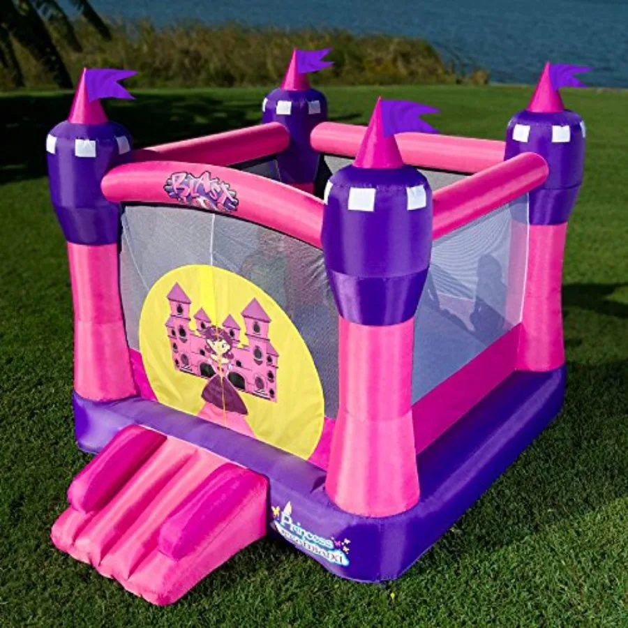 Princess Dreamland opblaasbaar springhuis met ventilator Premium kwaliteit binnen en buiten draagbaar in seconden opslaan