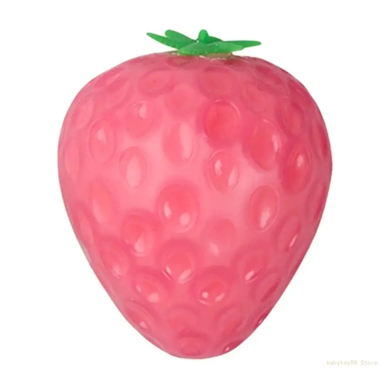 

Y4UD Stress Strawberry Fruit Toy Gift for Kids and Adults Sensory Anti-Pressure Toy