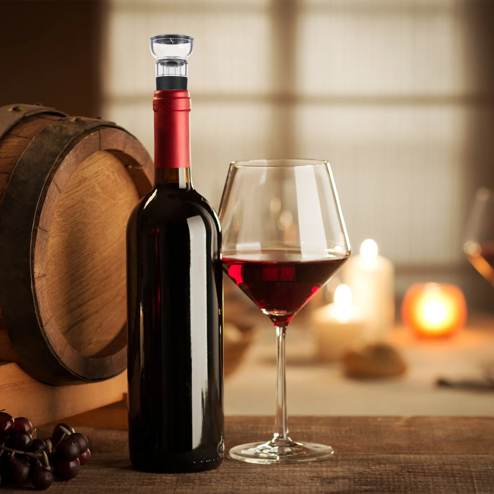 

1Set Electric Wine Bottle Plug Safe Food Grade Material Sealer for Long Term Storage Electric Wine Bottle Plug