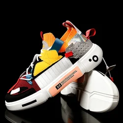 High Quality Autumn Hot Sale Man Casual Shoes Mesh Comfortable Mens Sneakers Couple Mixed Colour Breathable Shoes Big Size 46 47